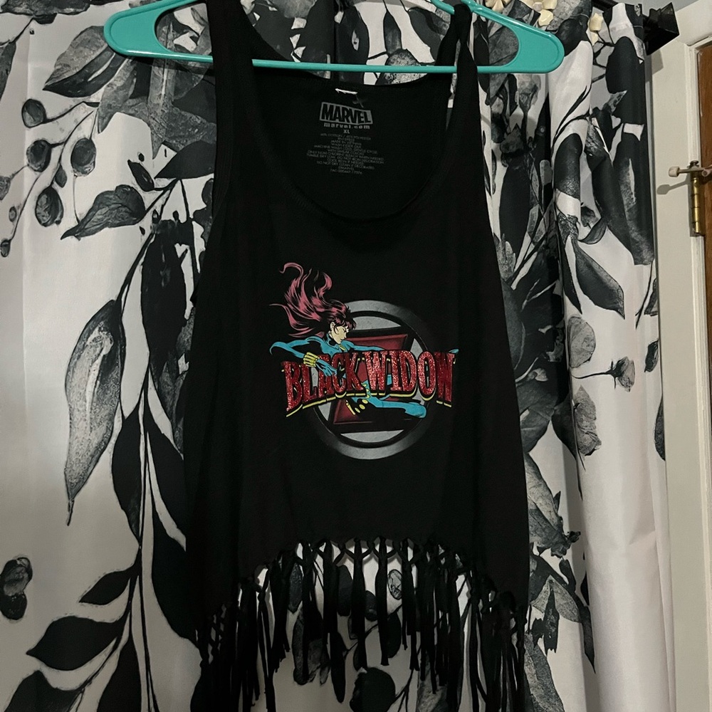 Marvel Black Widow Graphic Fringe Tank